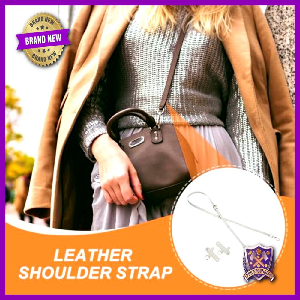 Leather Shoulder Strap Adjustable Replacement Cro… - image 4